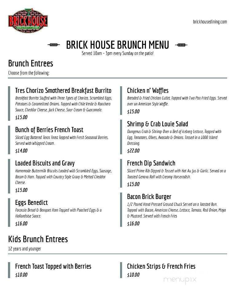Brick House Restaurant & Lounge - Elk Grove, CA