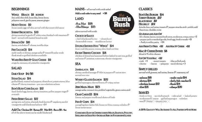 Bum's Rush Restaurant & Pub - Schuylkill Haven, PA