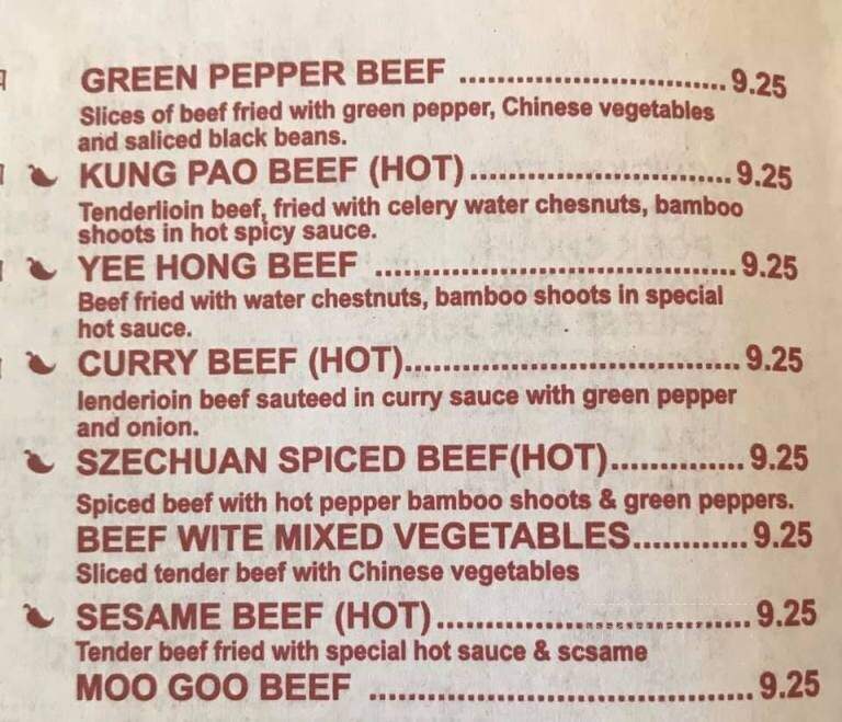Canton Cafe - Grants, NM menu_pic
