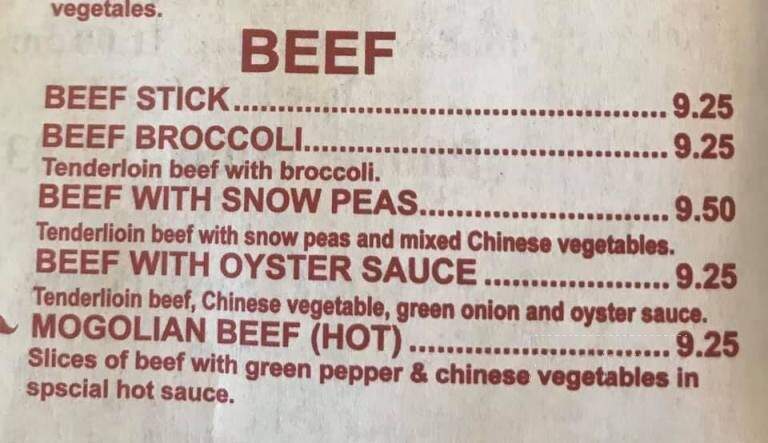 Canton Cafe - Grants, NM menu_pic