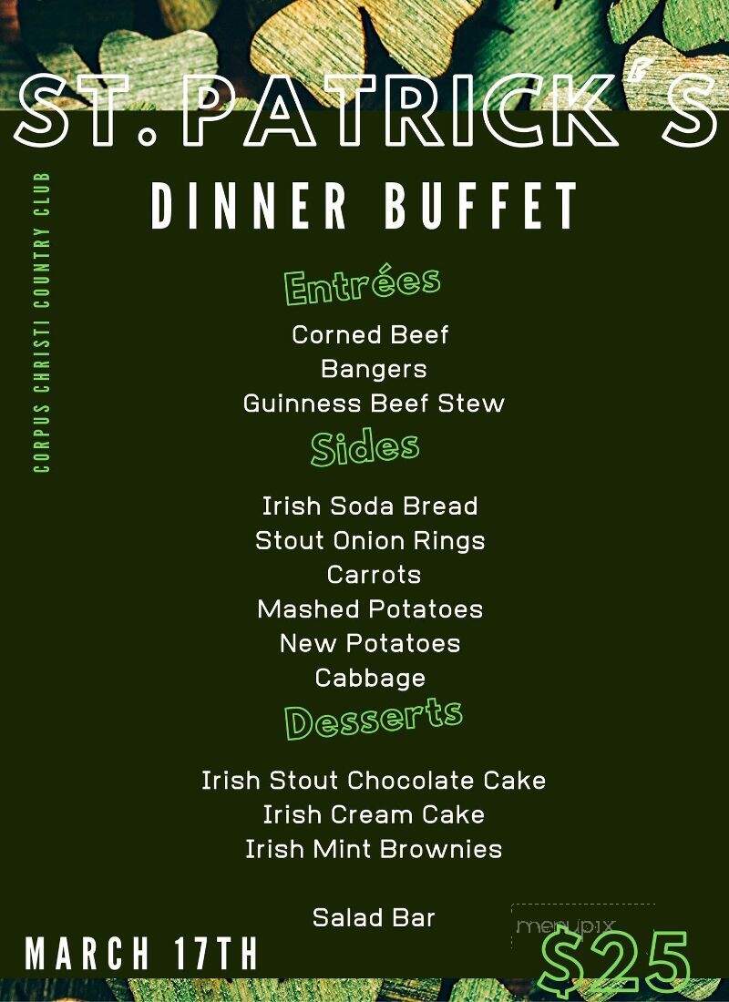 Corpus Christi Country Club - Corpus Christi, TX menu_pic