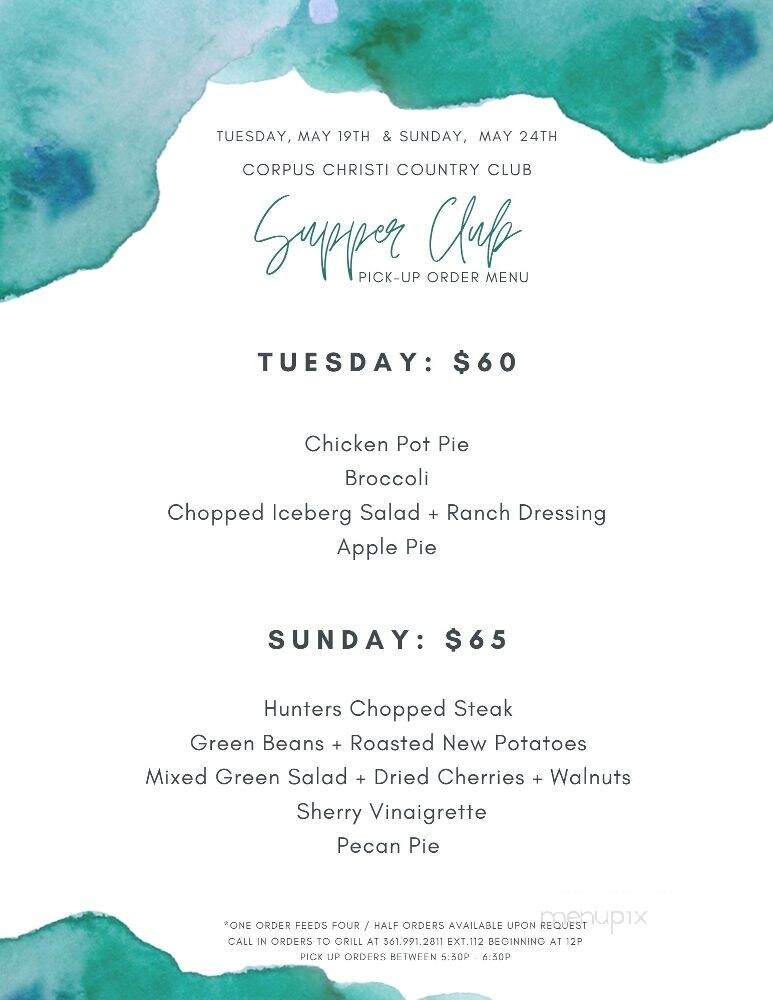 Corpus Christi Country Club - Corpus Christi, TX menu_pic