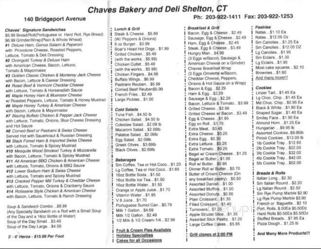 Chaves Bakery - Seymour, CT