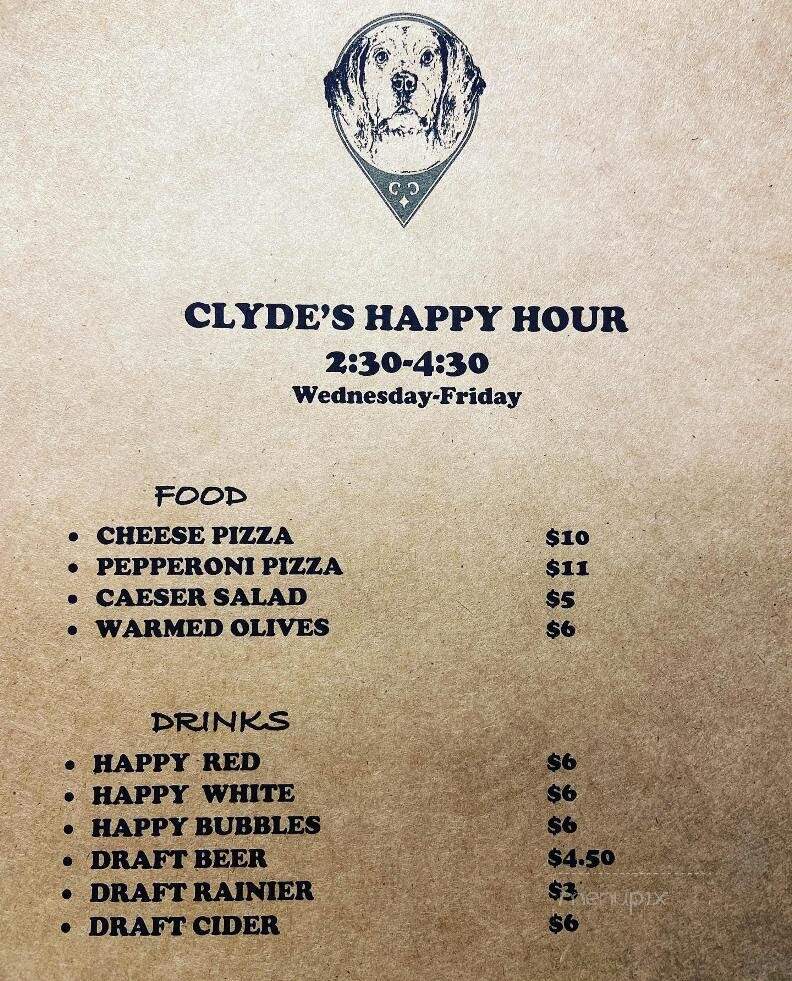 Clyde's Corner - Phoenix, OR menu_pic