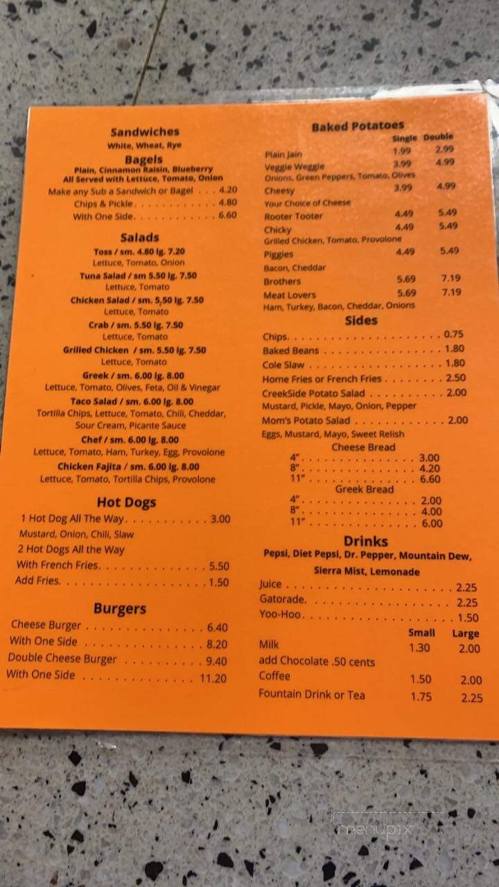 Creekside Subs - Brevard, NC