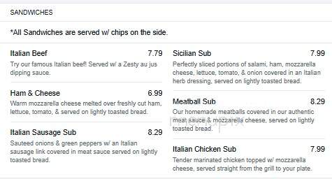 Di Maggio's Pizza Steaks Pasta - Fairfield, IL menu_pic