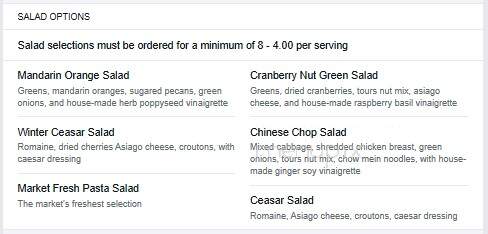 Feastivities Gourmet To Go - Fort Worth, TX menu_pic