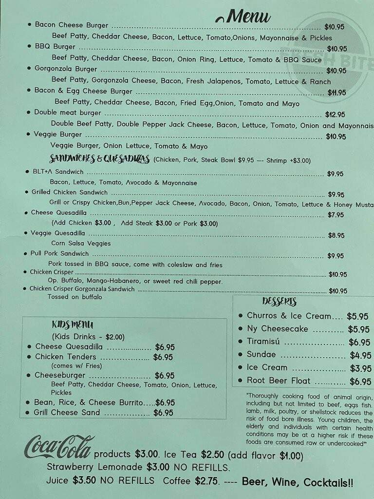 Fresh Bite Food & Spirits - Pahrump, NV menu_pic
