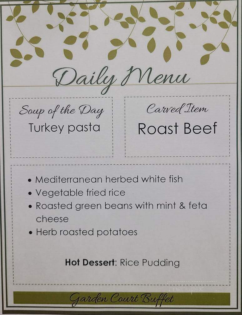 Glenmore Inn - Calgary, AB menu_pic