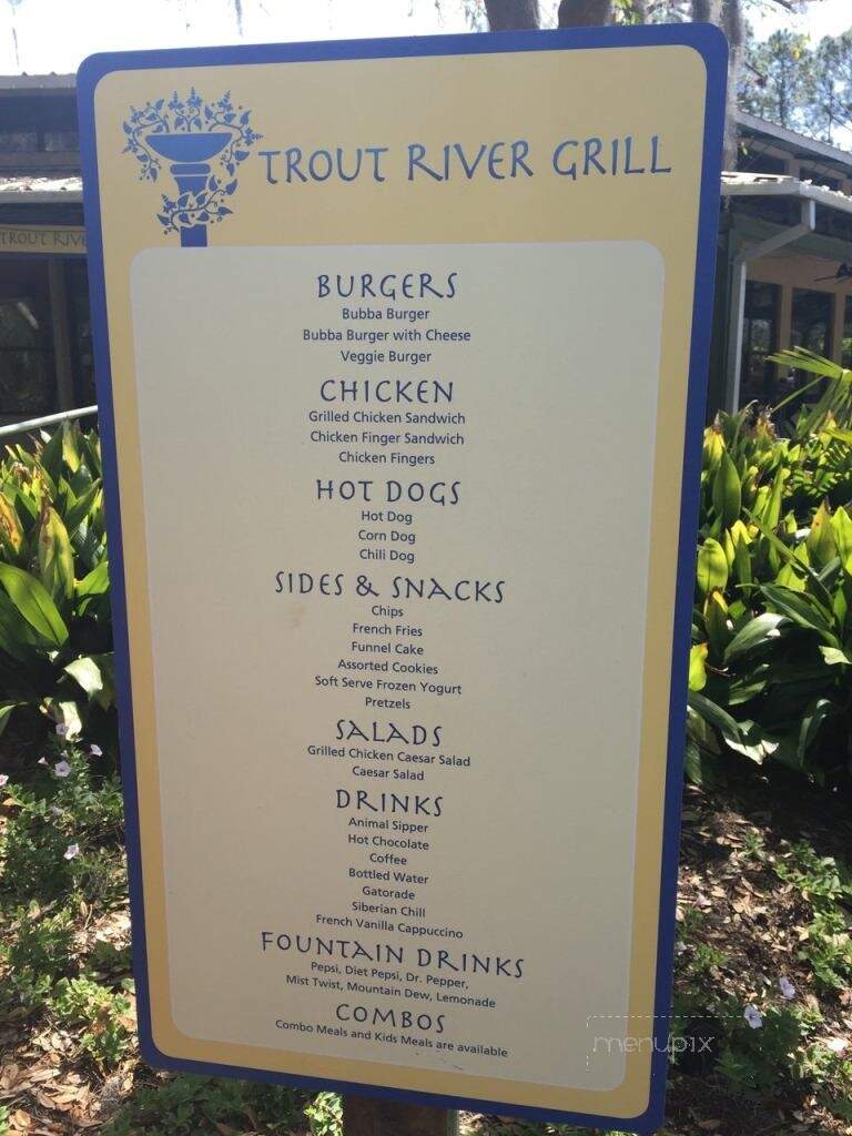 Trout River Grill - Jacksonville, FL menu_pic