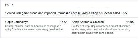Jasper's - Upper Marlboro, MD menu_pic
