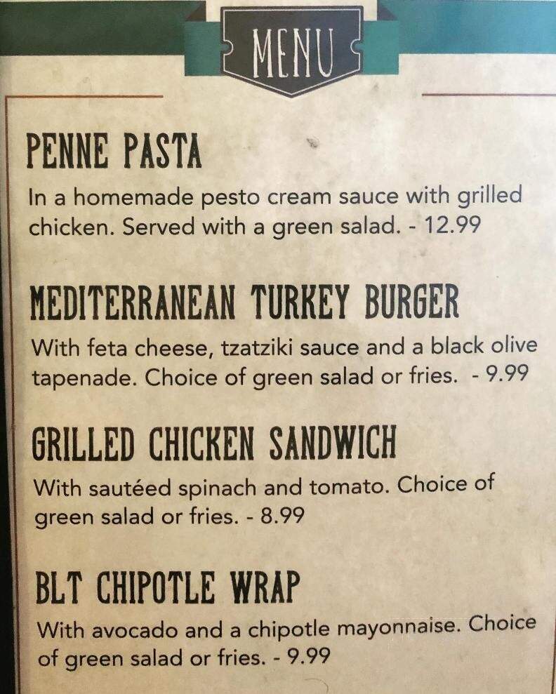 Jeremiah's Restaurant - Ogden, UT menu_pic