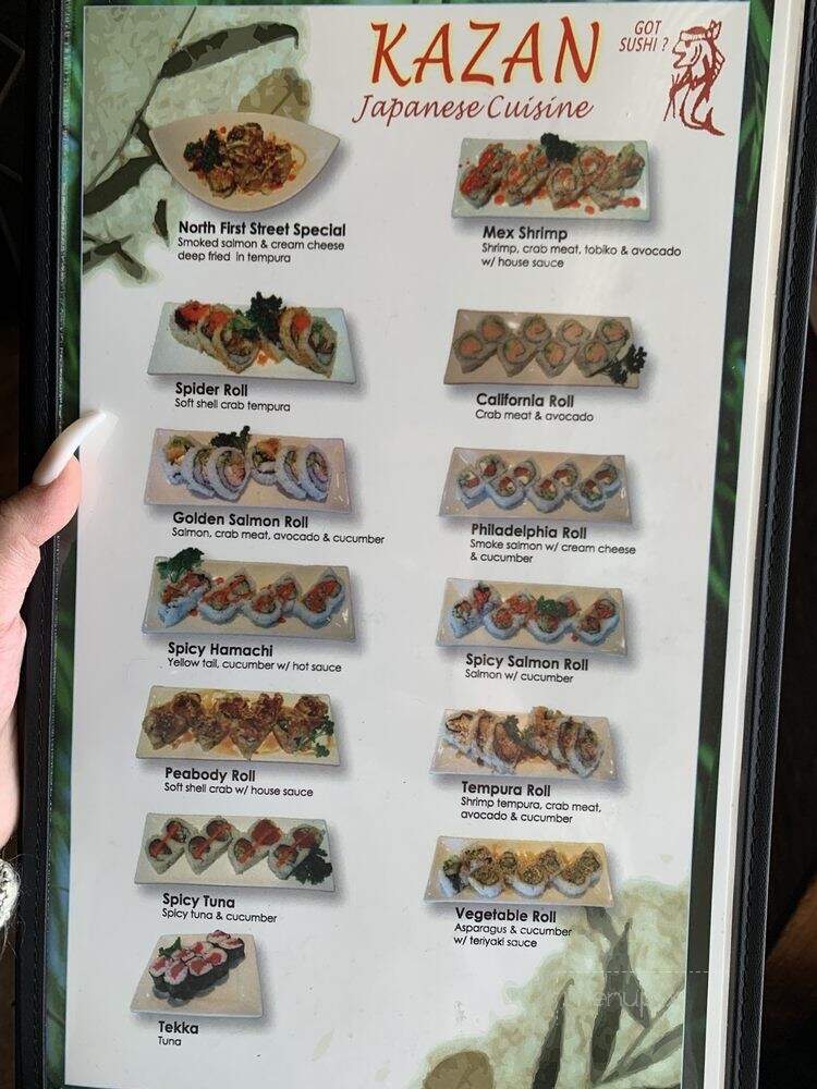 Kazan Japanese Cuisine - Vacaville, CA menu_pic