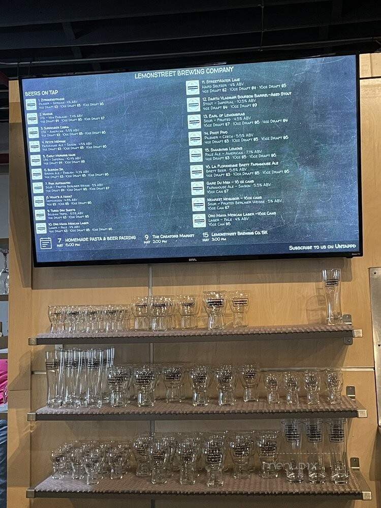 Lemonstreet Brewing Company - Jacksonville, FL menu_pic