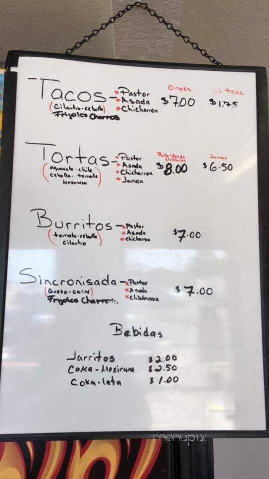 Taqueria Melendez - Azle, TX menu_pic