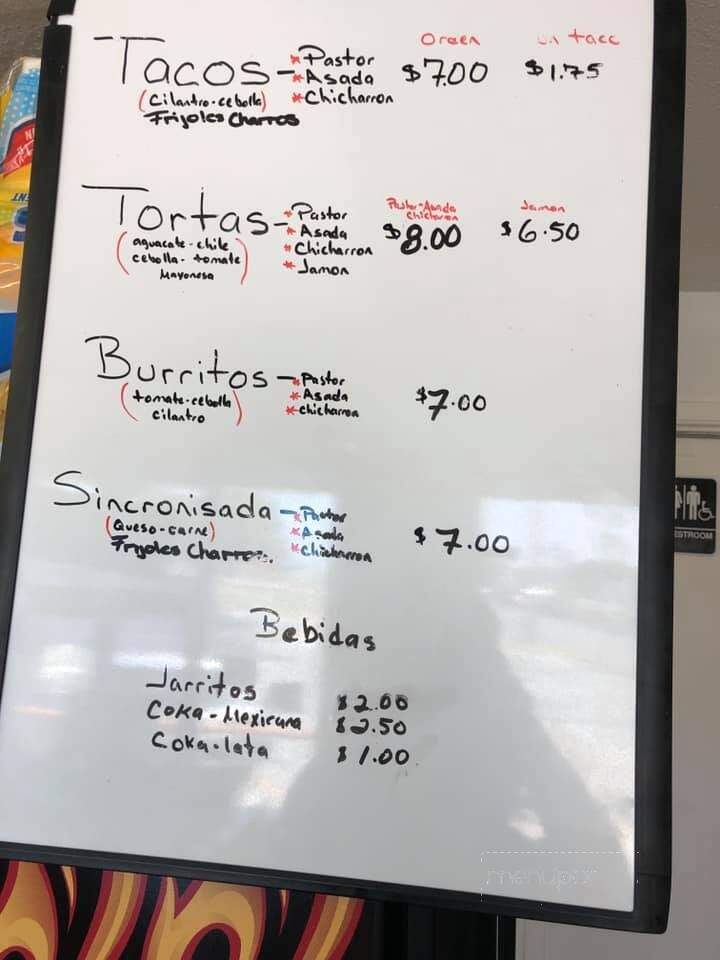 Taqueria Melendez - Azle, TX menu_pic