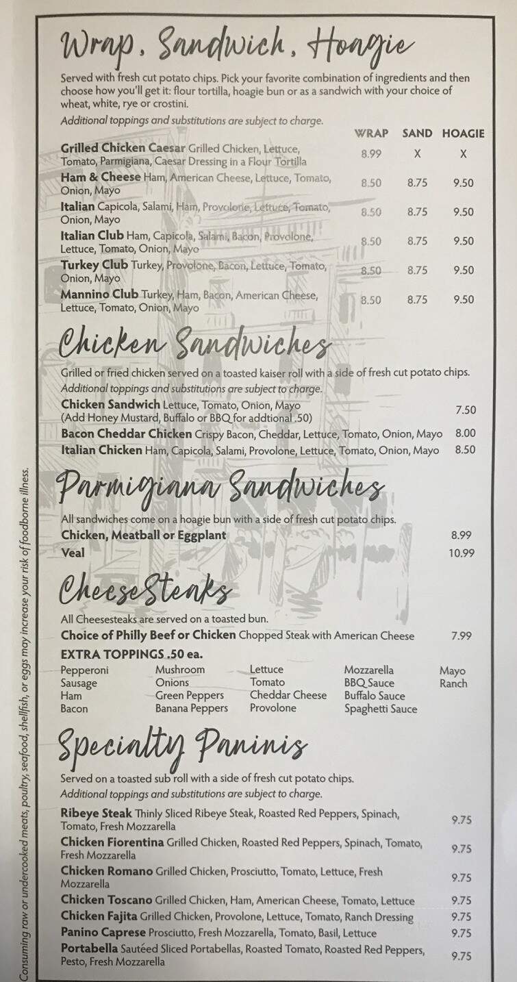 Mannino Italian Garden - Meadville, PA menu_pic