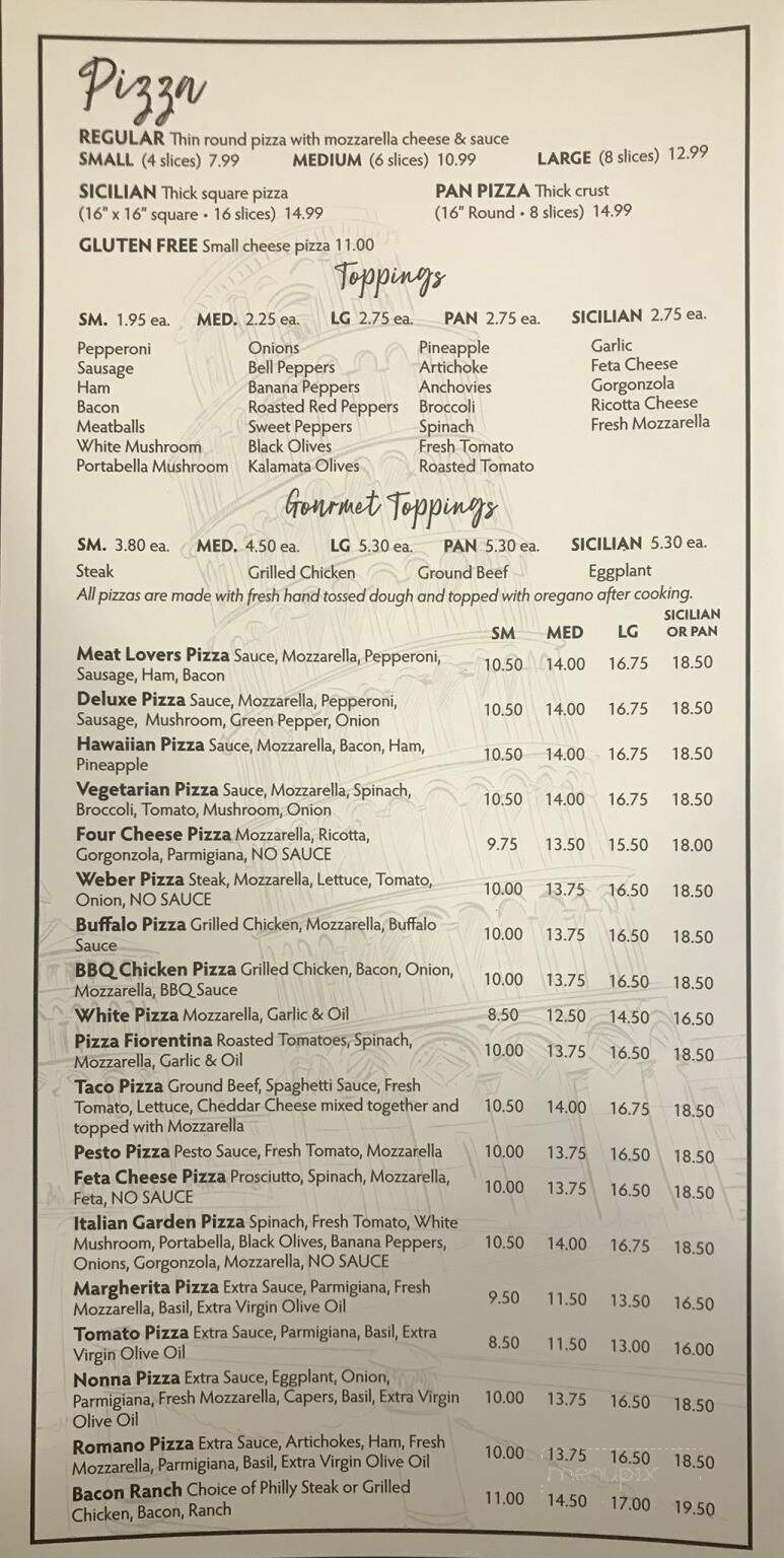 Mannino Italian Garden - Meadville, PA menu_pic