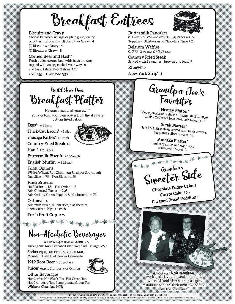 Myrt and Lucy's Chat & Chew - Wisconsin Dells, WI menu_pic