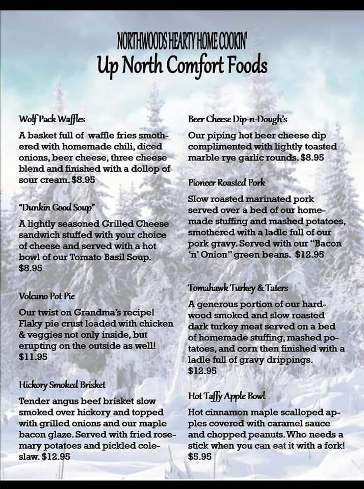 Northwoods Saloon - Crete, IL menu_pic