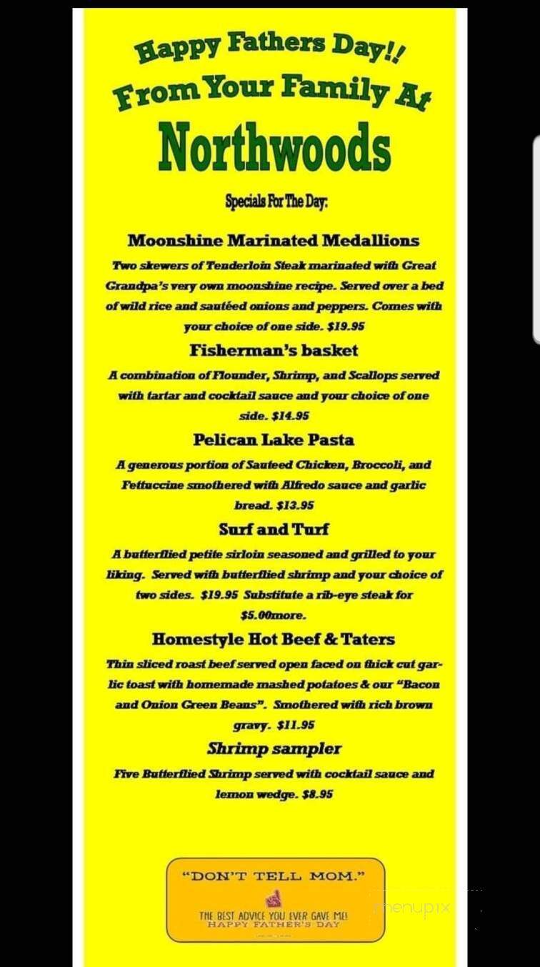 Northwoods Saloon - Crete, IL menu_pic