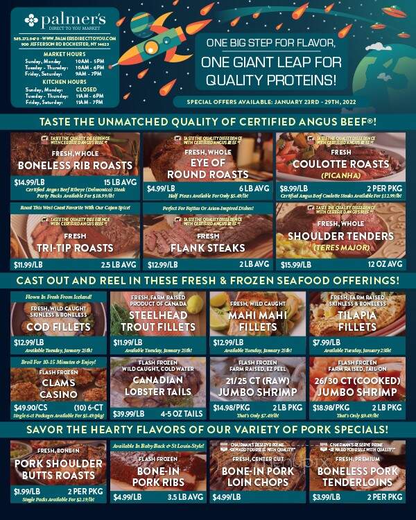 Palmer's Direct To You Market - Rochester, NY menu_pic