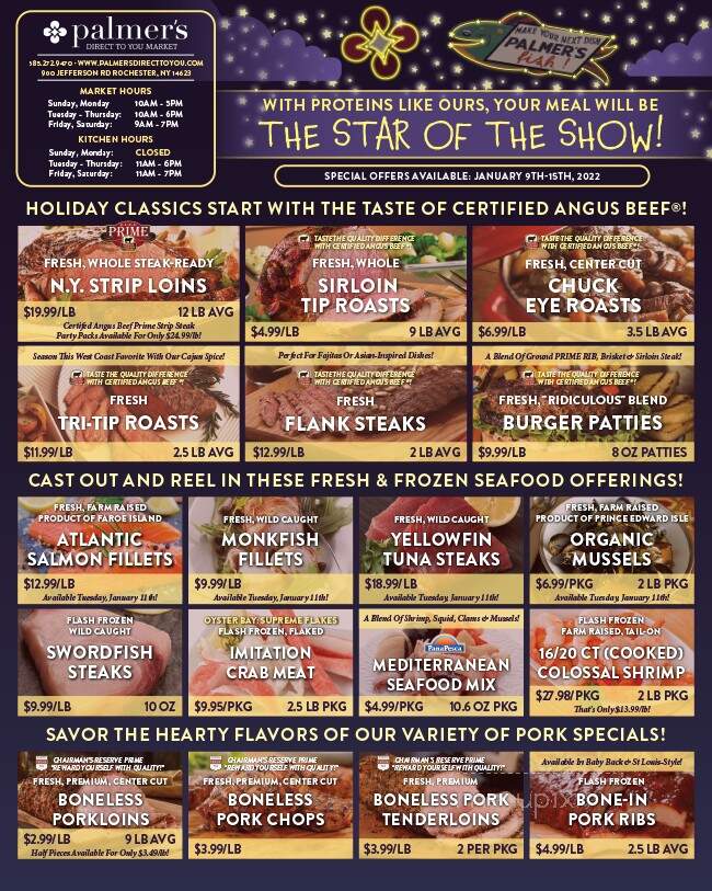 Palmer's Direct To You Market - Rochester, NY menu_pic