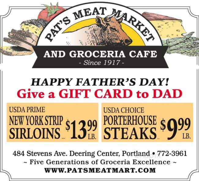 Pat's Meat Market Cafe - Portland, ME menu_pic