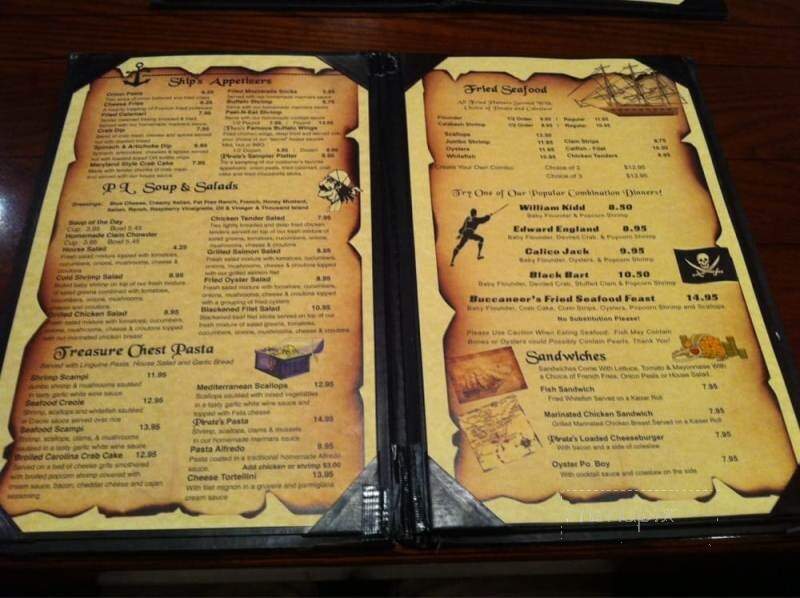 Pirates Landing - Elkin, NC menu_pic