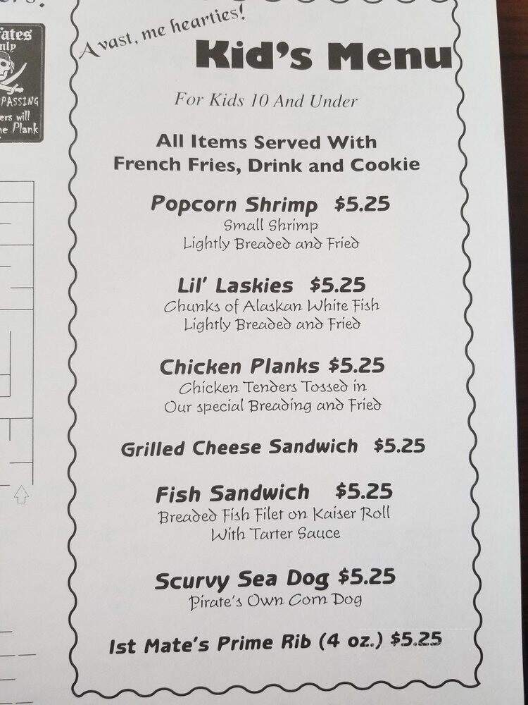 Pirates Landing - Elkin, NC menu_pic