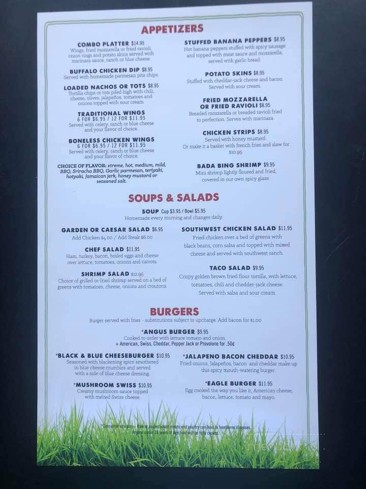 Putter's Pub - North Myrtle Beach, SC menu_pic