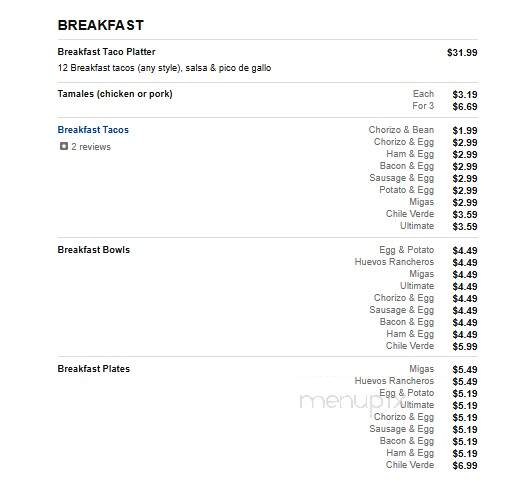 Rosa's Cafe - Weatherford, TX menu_pic