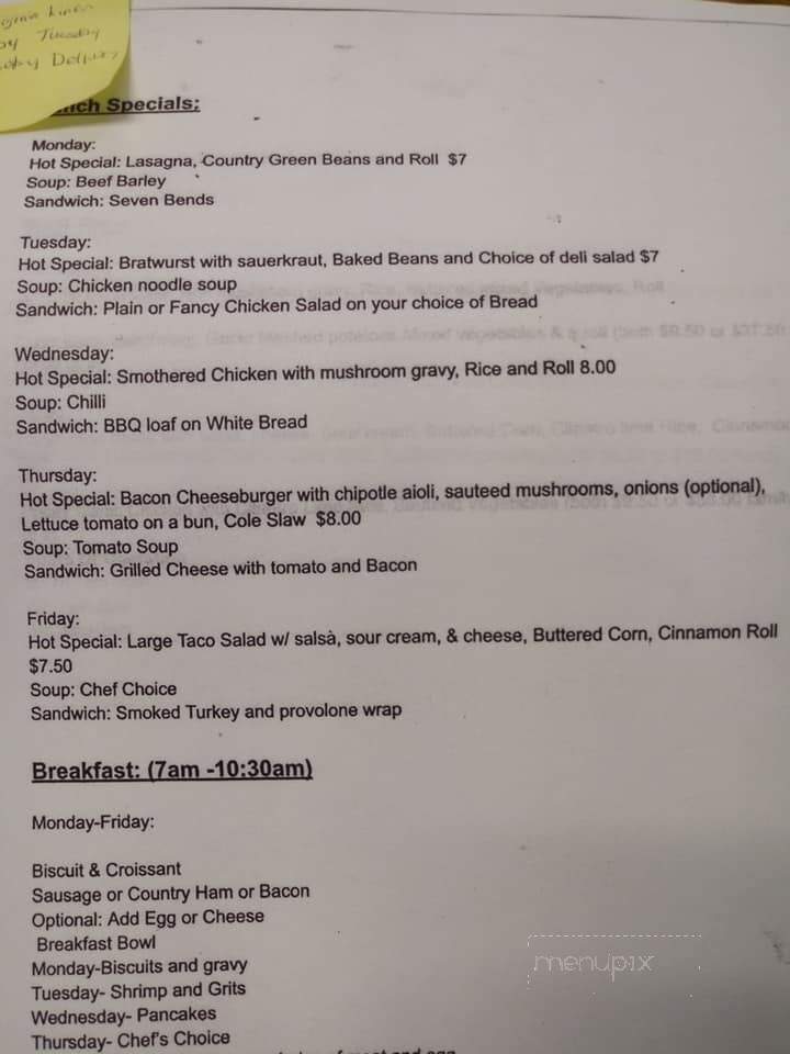 Shaffer's Barbecue and Catering - Woodstock, VA menu_pic