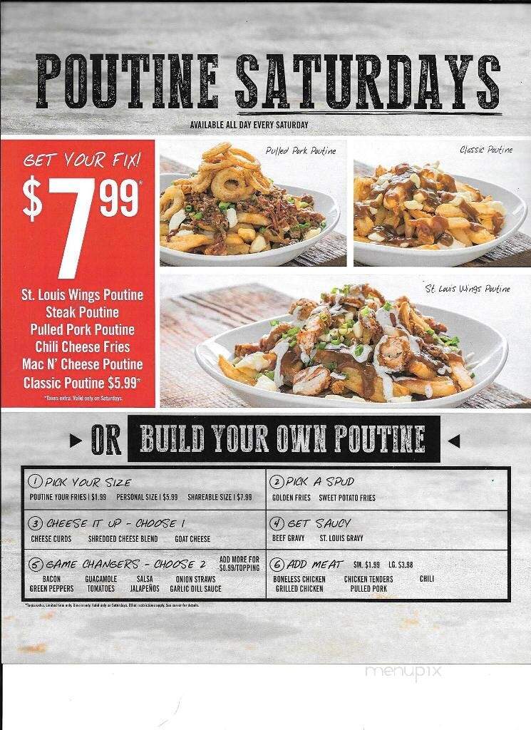 St. Louis Bar & Grill - Kingston, ON menu_pic