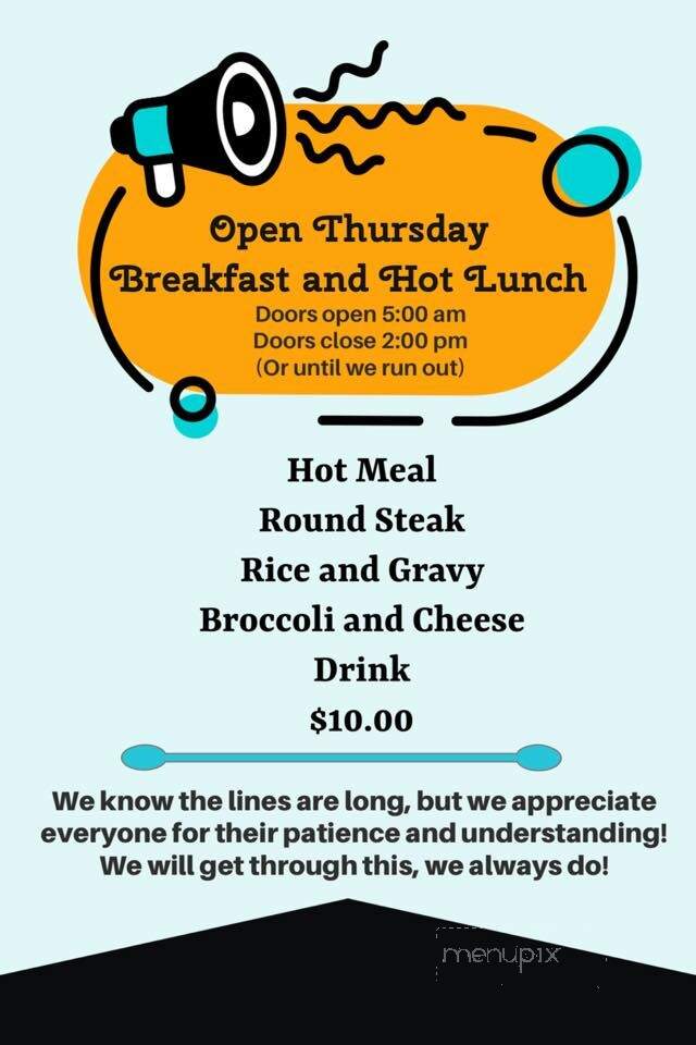 Sugar Shack - Franklinton, LA menu_pic