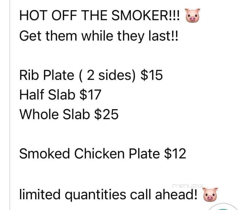Sugar Shack - Franklinton, LA menu_pic