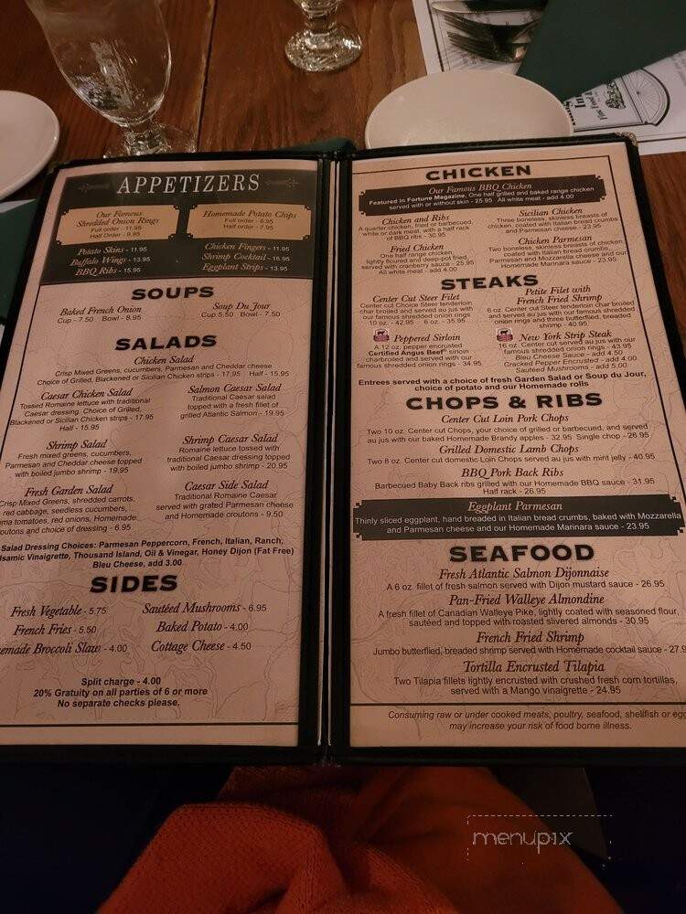 Range Line Inn - Mequon, WI menu_pic