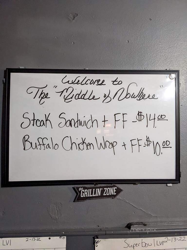 The Middle of Nowhere Cafe & Bar - Cumberland, IA menu_pic