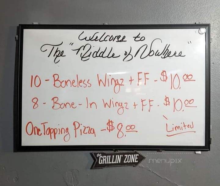The Middle of Nowhere Cafe & Bar - Cumberland, IA menu_pic