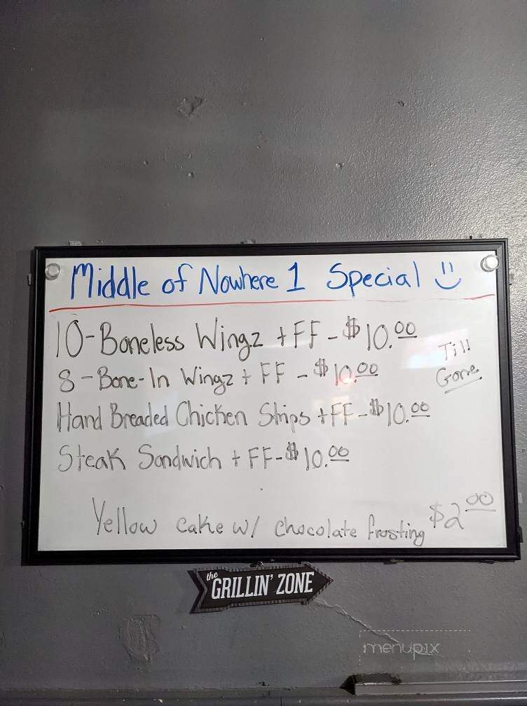 The Middle of Nowhere Cafe & Bar - Cumberland, IA menu_pic