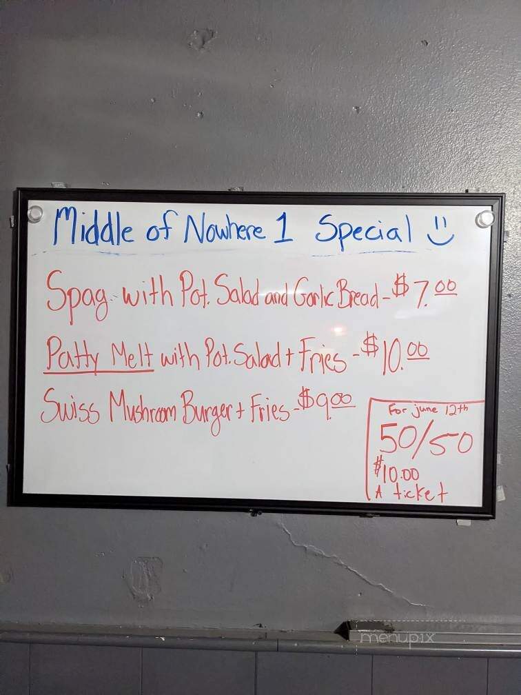 The Middle of Nowhere Cafe & Bar - Cumberland, IA menu_pic