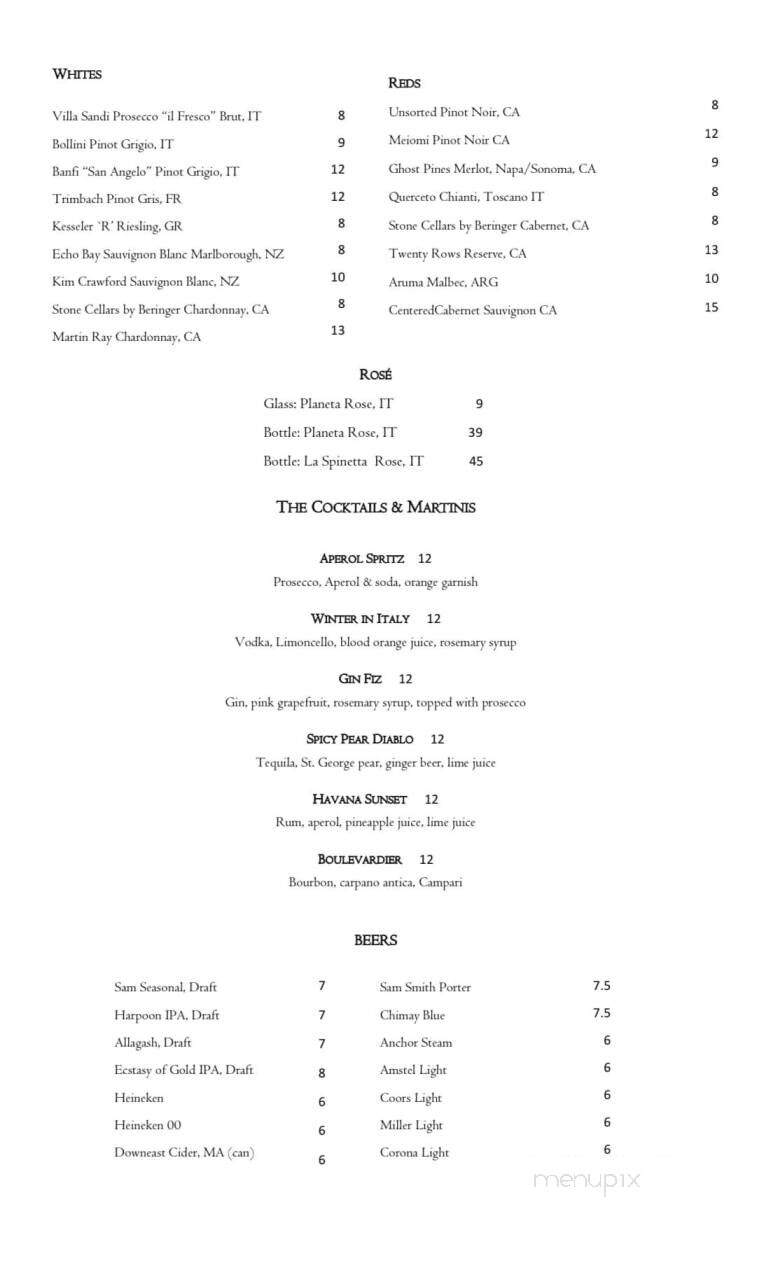 Alba on 53 - Hanover, MA menu_pic