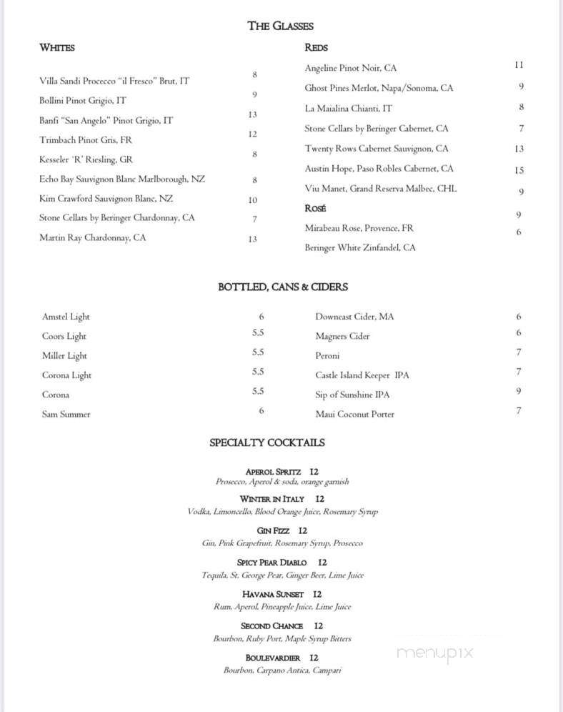 Alba on 53 - Hanover, MA menu_pic