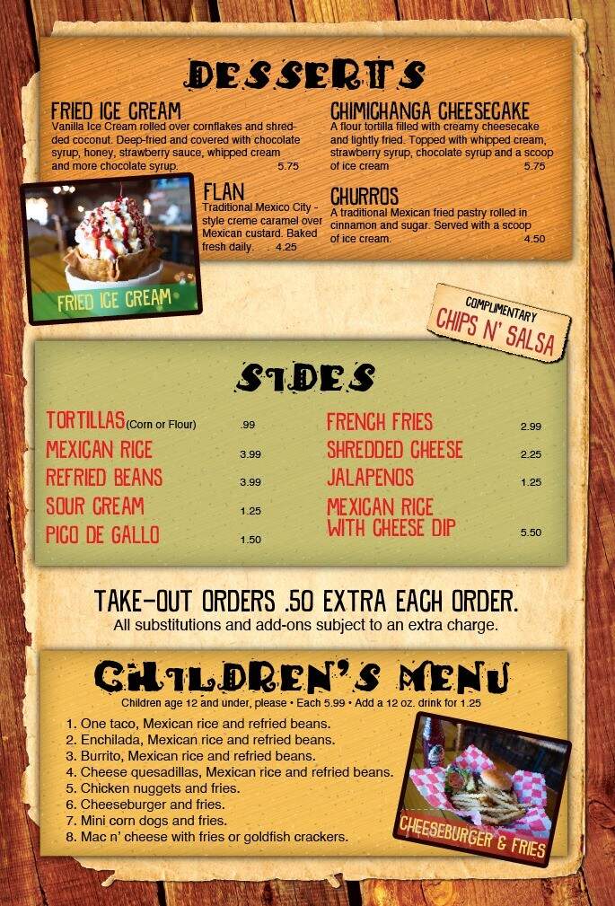 El Mezcal - Wausau, WI menu_pic
