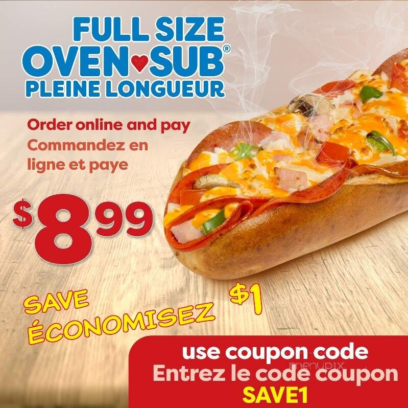 Greco Pizza - Beresford, NB menu_pic