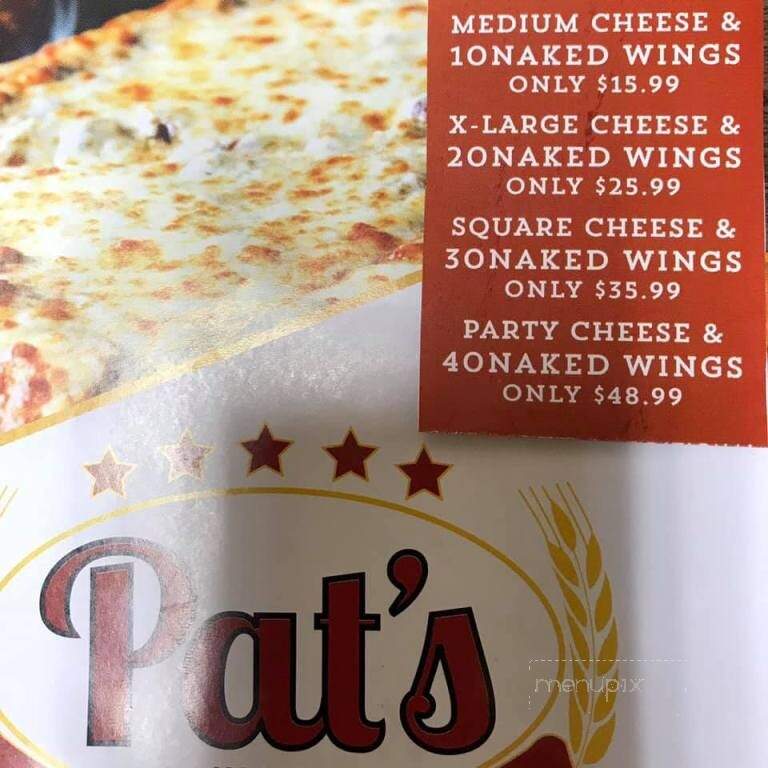 Pat's Pizzeria Of Salisbury - Salisbury, MD menu_pic
