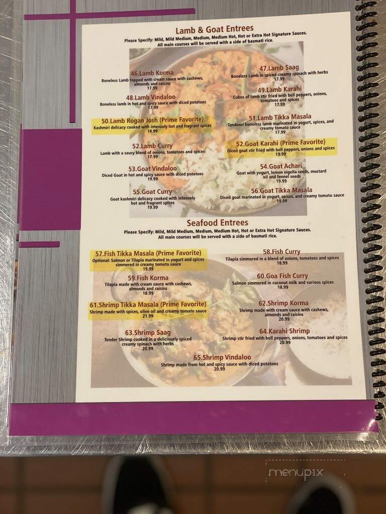 Prime Bar and Grill - Tehachapi, CA menu_pic