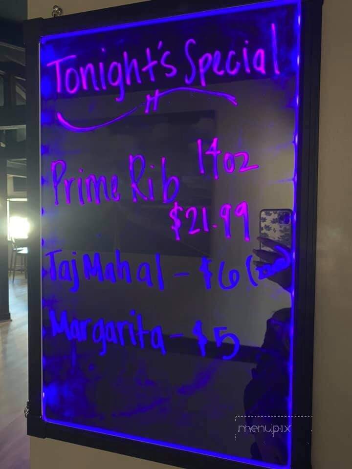 Prime Bar and Grill - Tehachapi, CA menu_pic