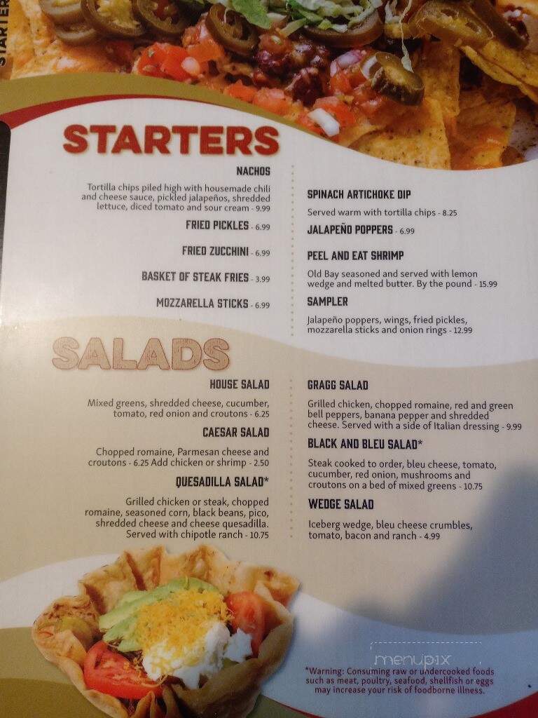Tumbleweeds Steak and Tavern - Lenoir, NC menu_pic