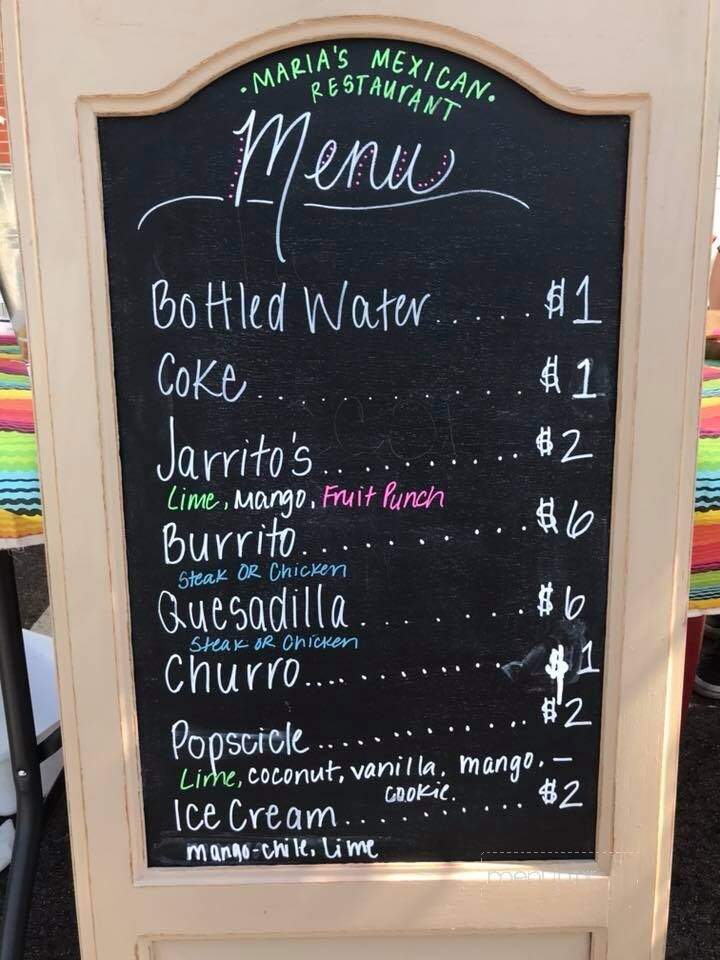 Maria's Mexican Restaurant - Sturgis, MI menu_pic